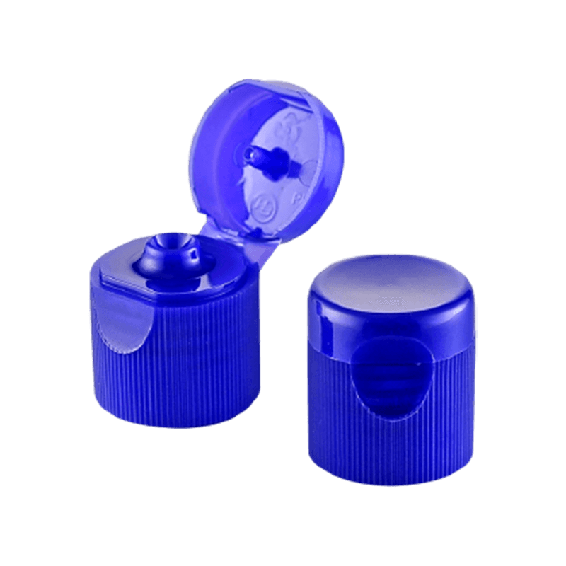 Capuchon rabattable en plastique bleu foncé pour la biomédecine