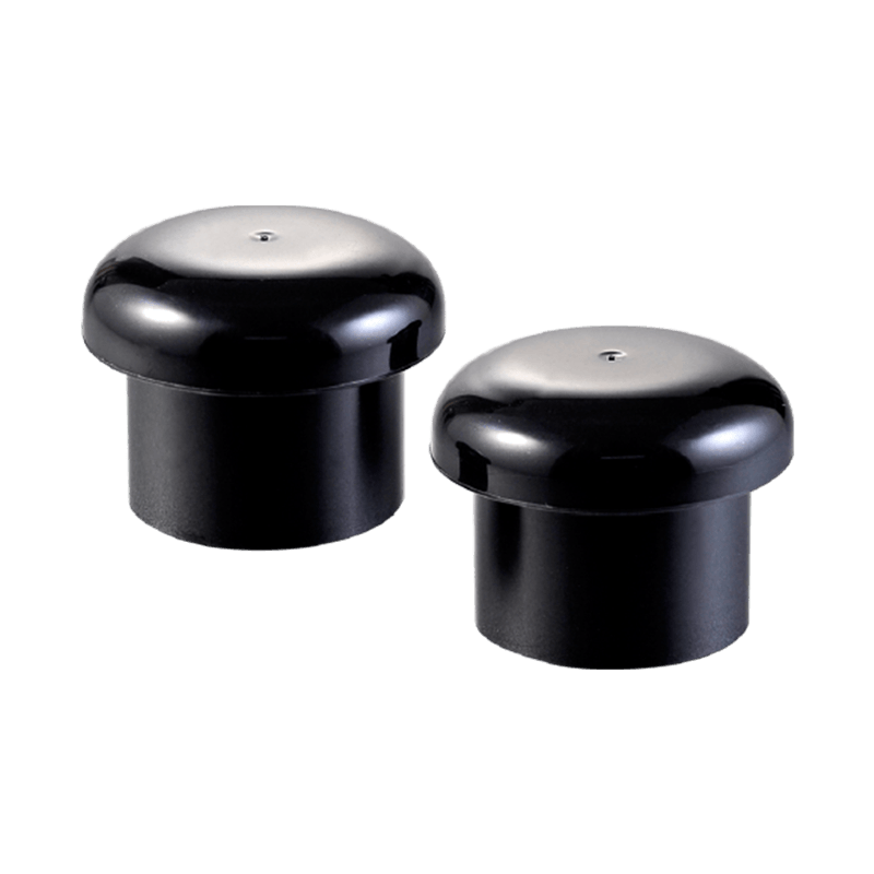 Bouchon à vis en plastique noir mat