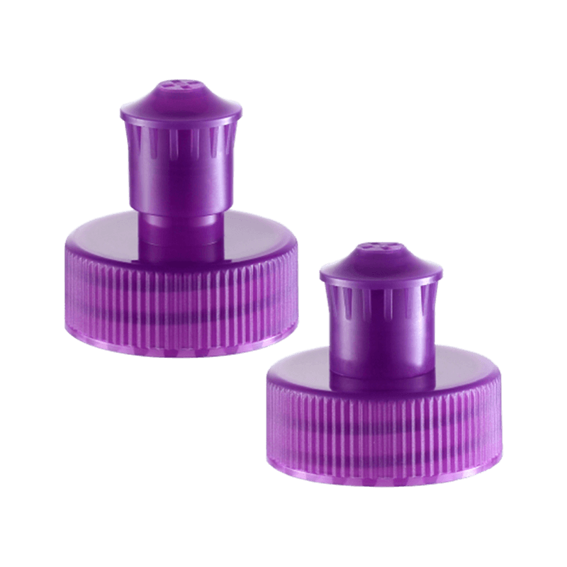Capuchon push-pull en plastique PE violet